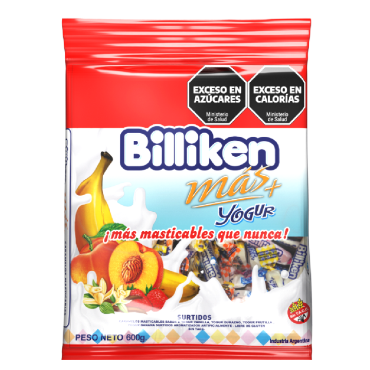 Caramelos Billiken Yogurt x 600 g.