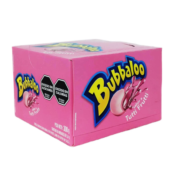 Chicle Bubbaloo Sabor Tutti Frutti 60 unidades de 5g.