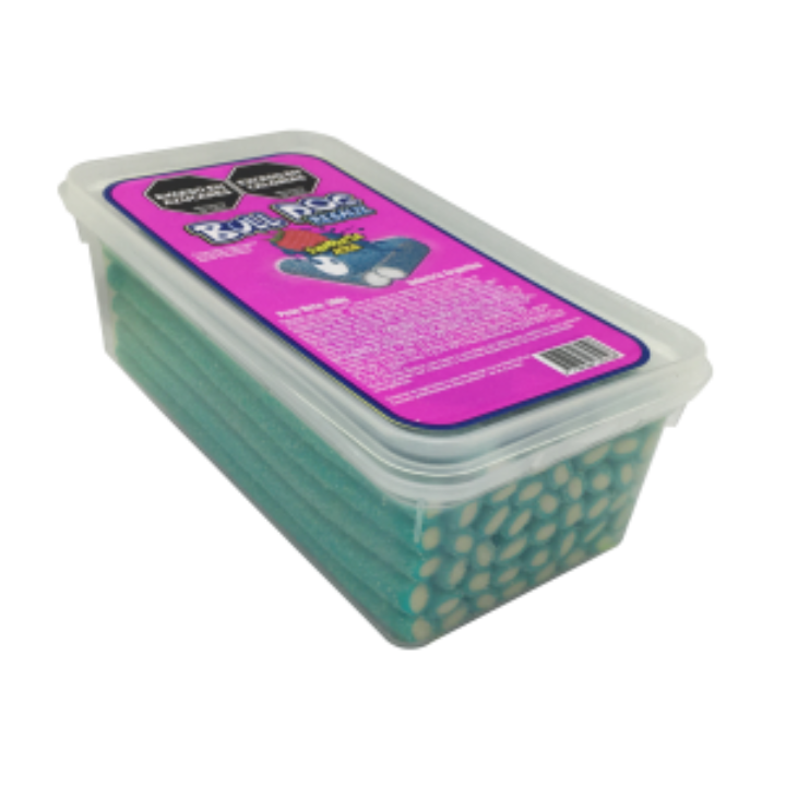 Regaliz Bull Dog Sandia x 360 gr. Goma ácida en formato de cable (56 un. aproximadamente)