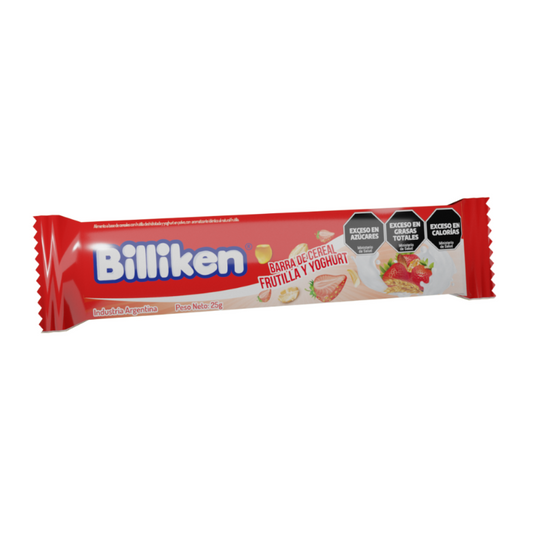 Barra de Cereal Sabor Frutilla y Yogurt x 24 grs. x 16 unidades.