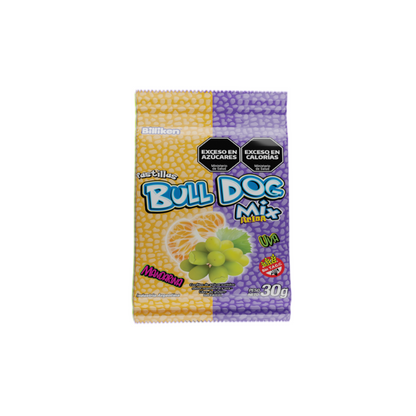 Pastillas Ácidas Bull Dog x 12 unidades sabor MIX uva-mandarina