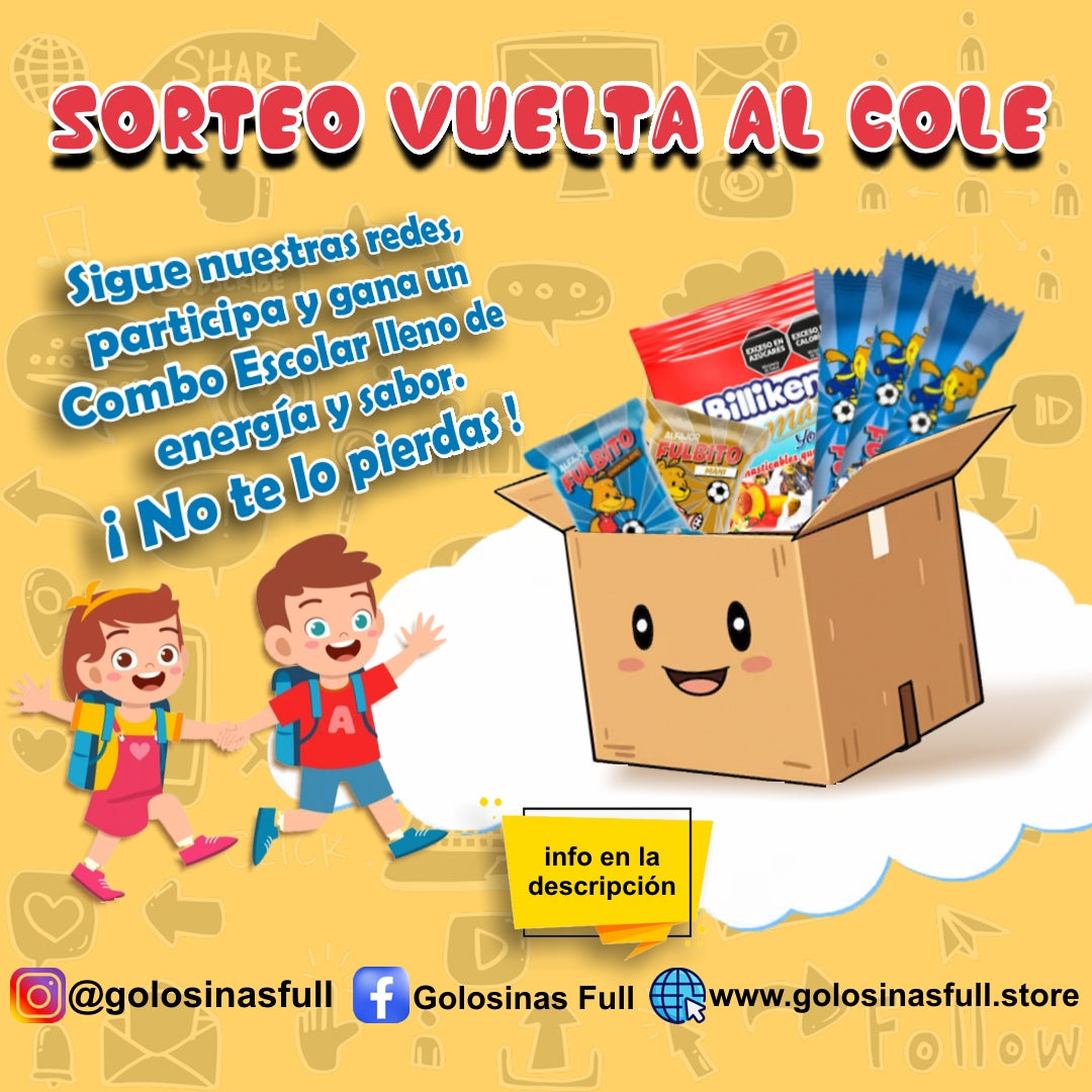 Combo Vuelta al Cole, sorteo vuelta al Cole 100% Gratis.